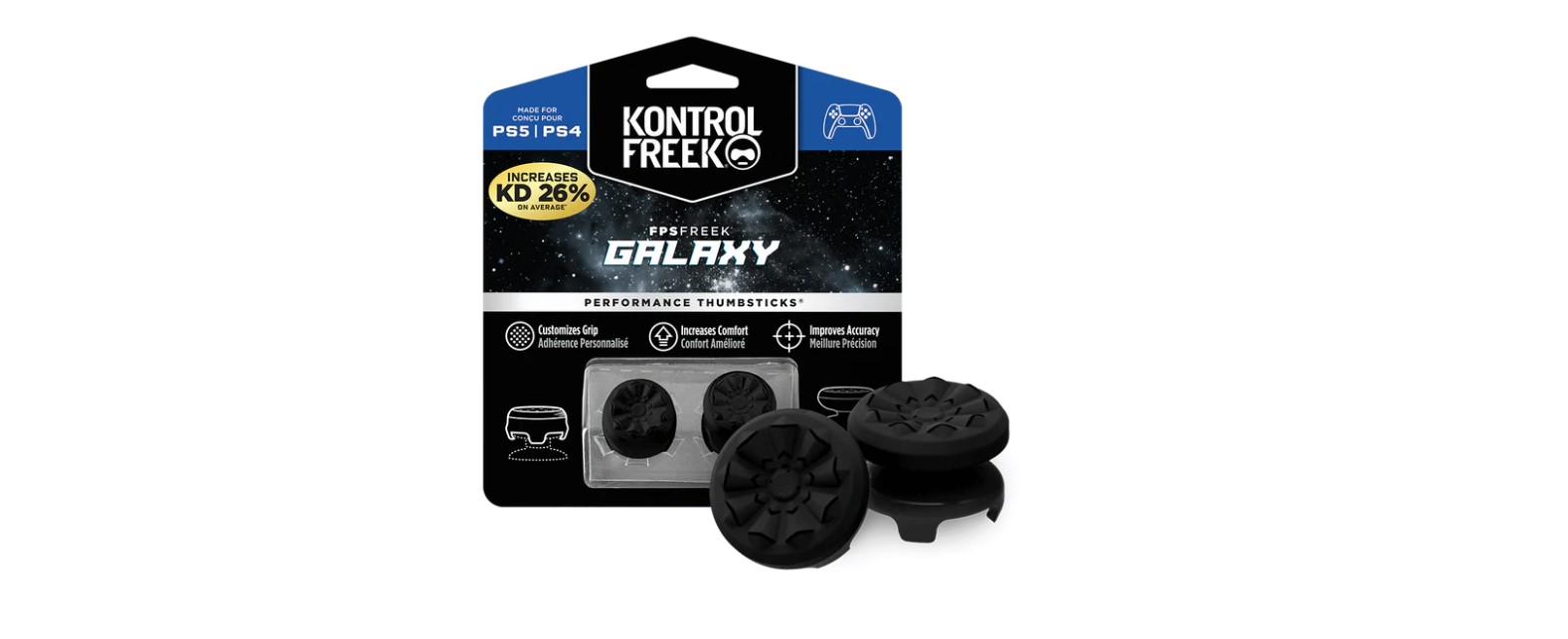 A KontrolFreek® bemutatja a limitált kiadású Black Galaxy Performance Thumsticks-készletét