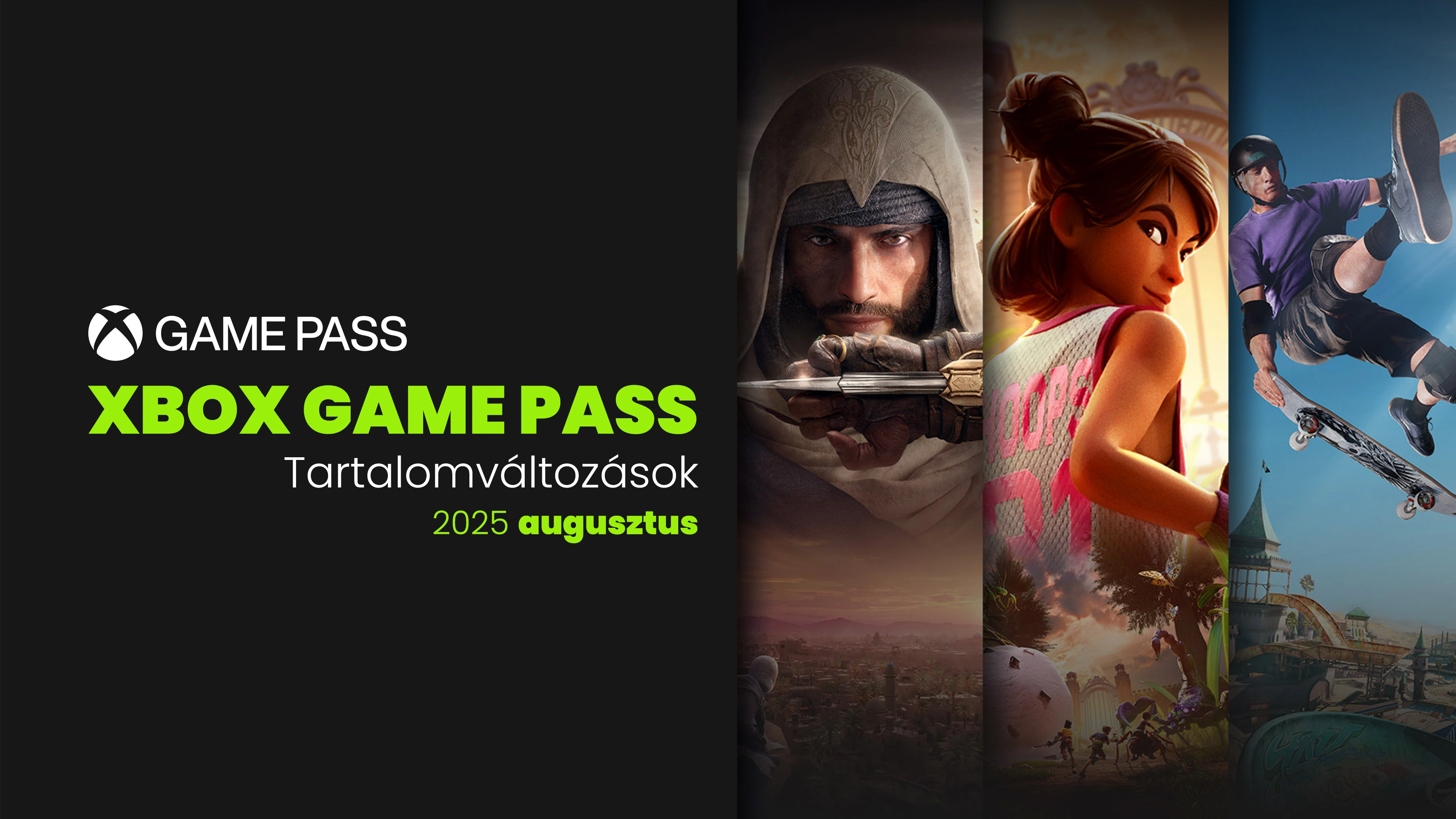 Xbox Game Pass - augusztus 2025 részletes összefoglaló